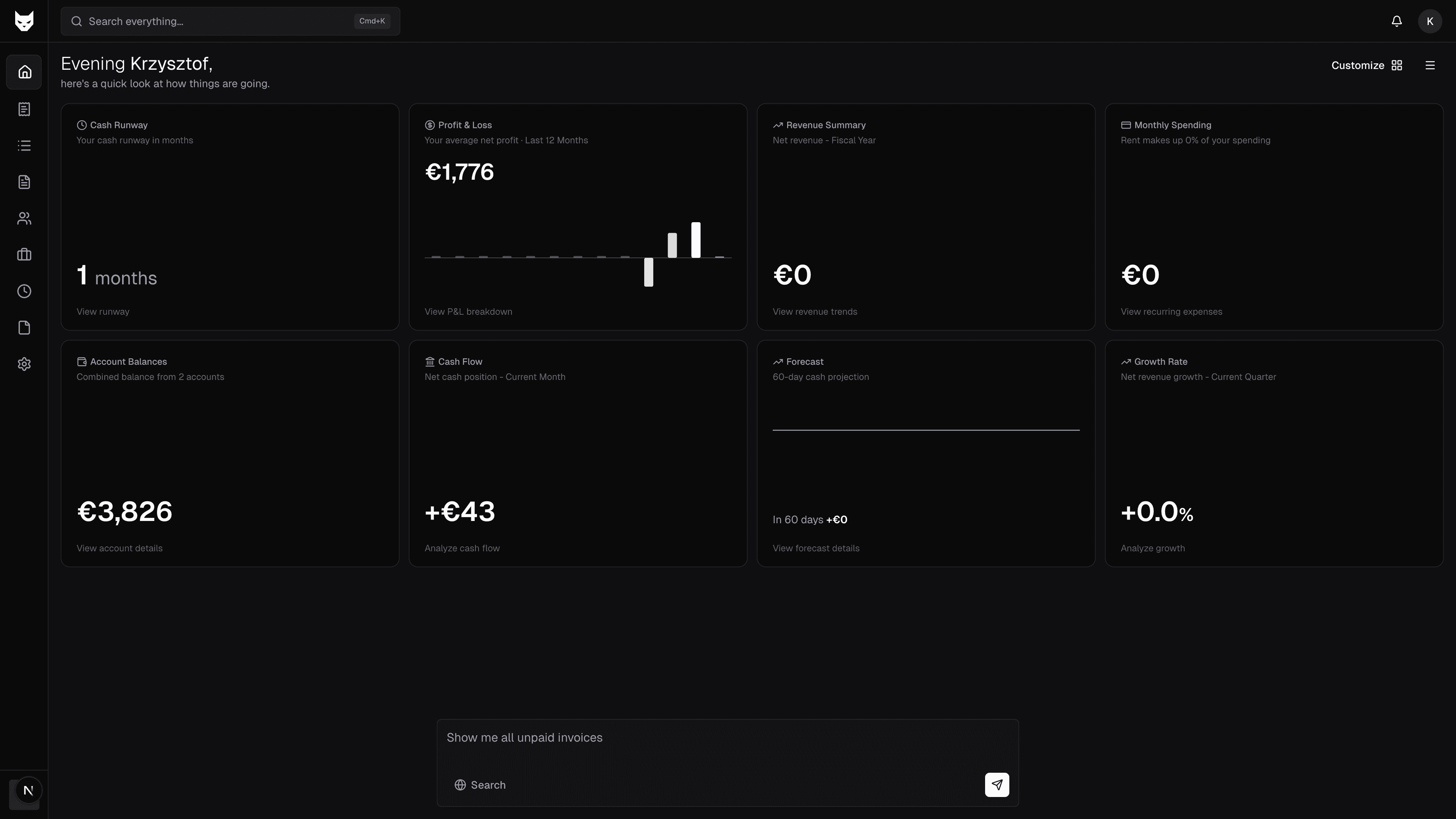 Expensicat Dashboard
